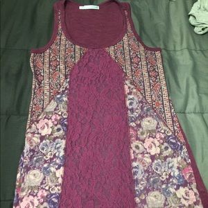 Maurices Floral/Lace Tank